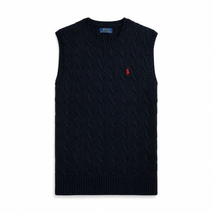 Ralph Lauren Cable-Knit Cotton Sweater Vest