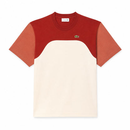 Lacoste Cotton Jersey T-Shirt With Colour-Block Design