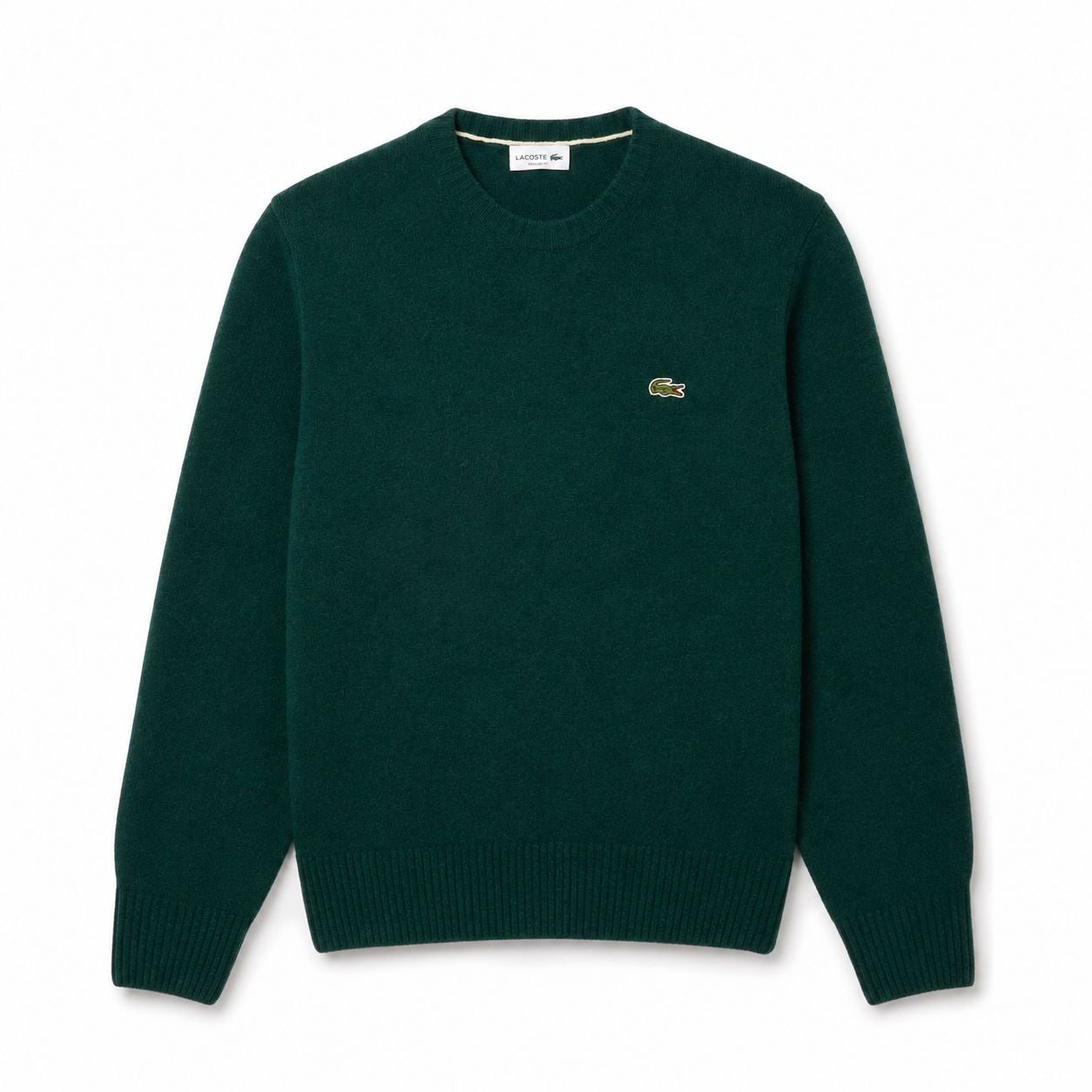 Lacoste Crew Neck Combed Wool Sweater