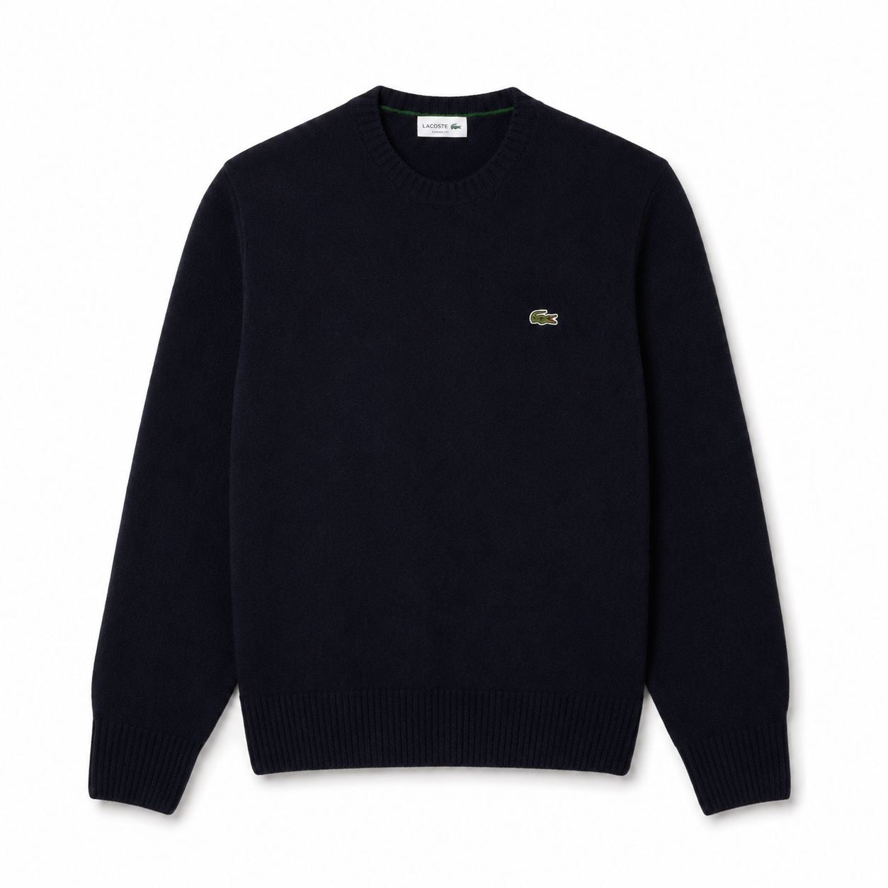 Lacoste Crew Neck Combed Wool Sweater
