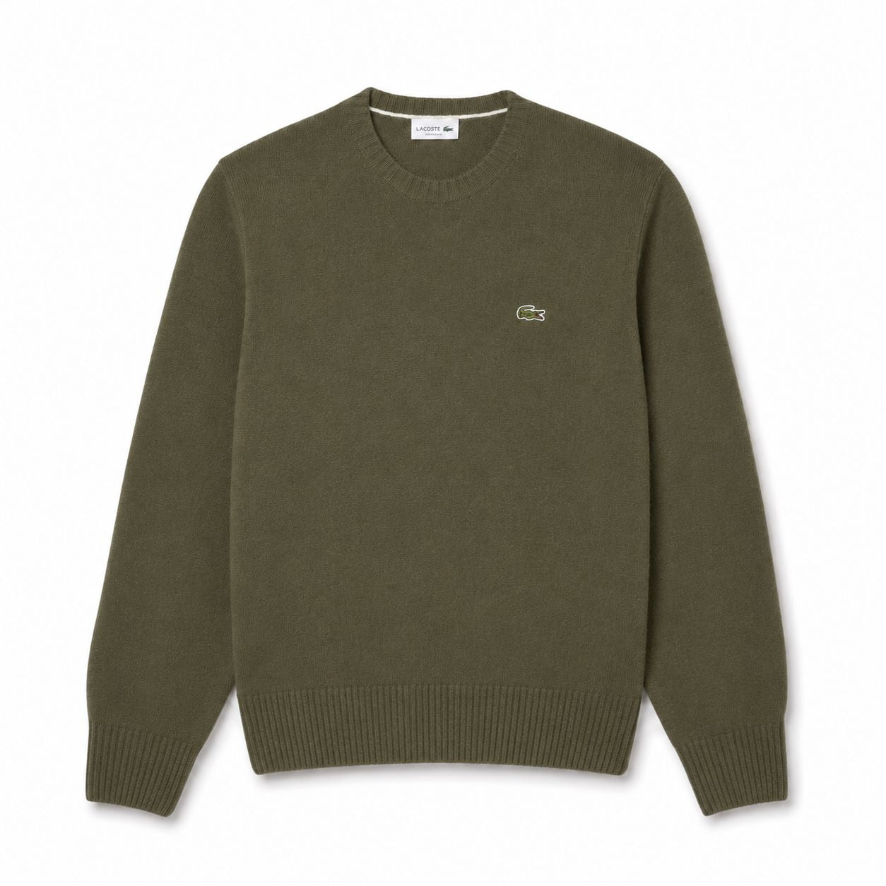 Lacoste Crew Neck Combed Wool Sweater