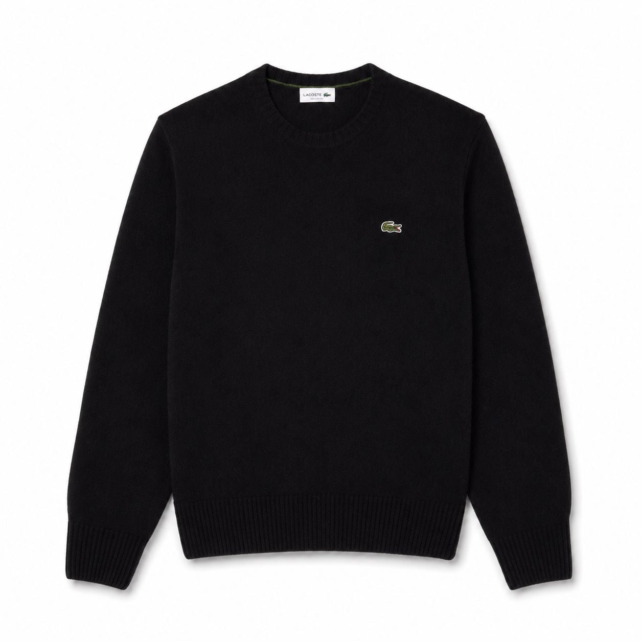 Lacoste Crew Neck Combed Wool Sweater