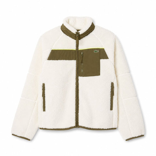 Lacoste Colour-Block Sherpa Fleece Jacket