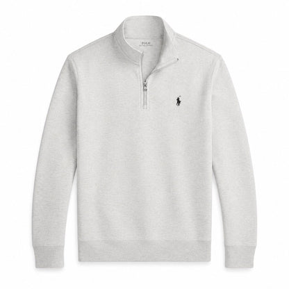 Ralph Lauren Double-Knit Mock Neck Quarter-Zip Pullover