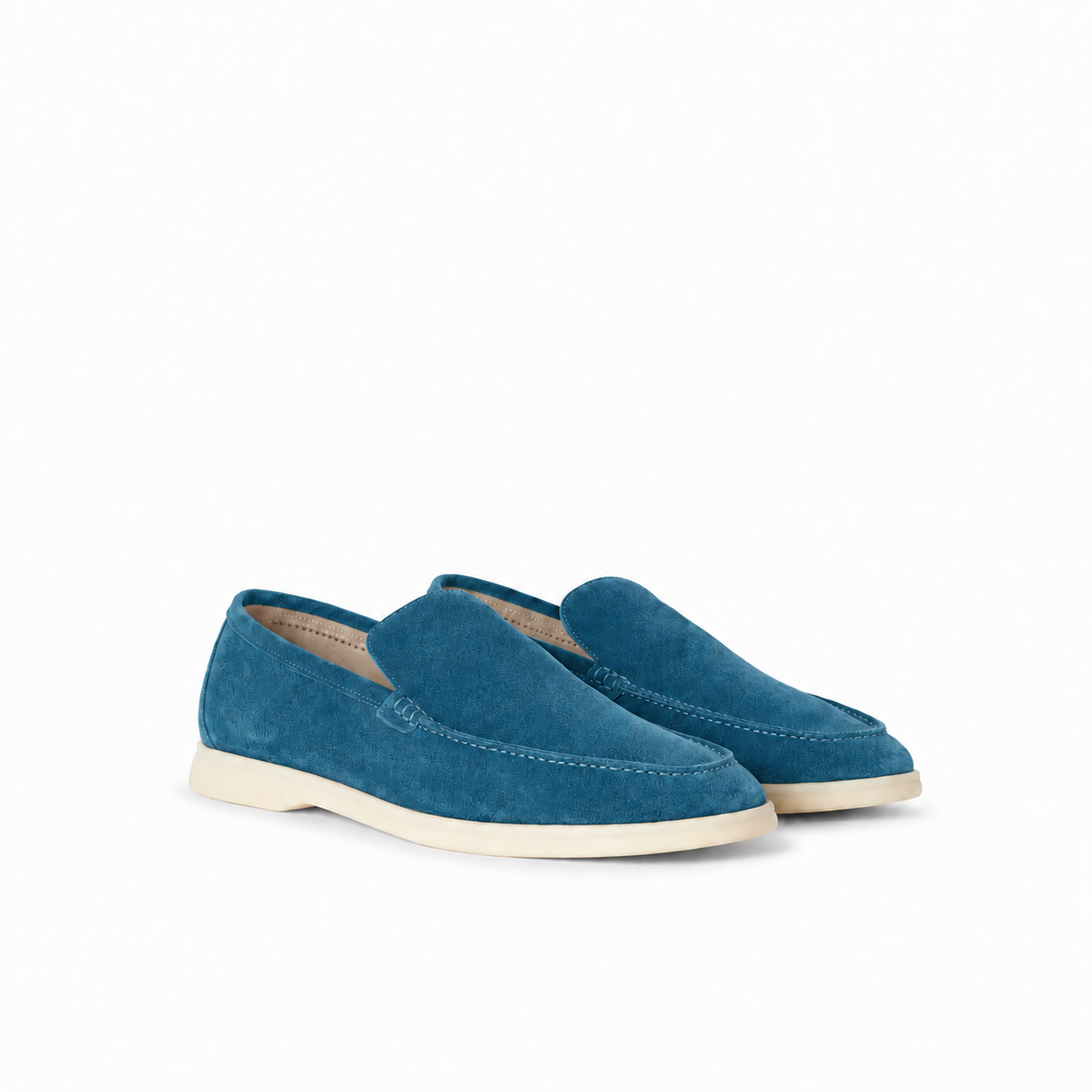 Loro Piana Summer Walk Moccasin - Petrol Blue