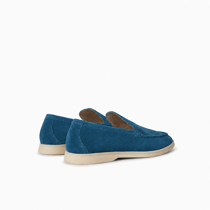 Loro Piana Summer Walk Moccasin - Petrol Blue