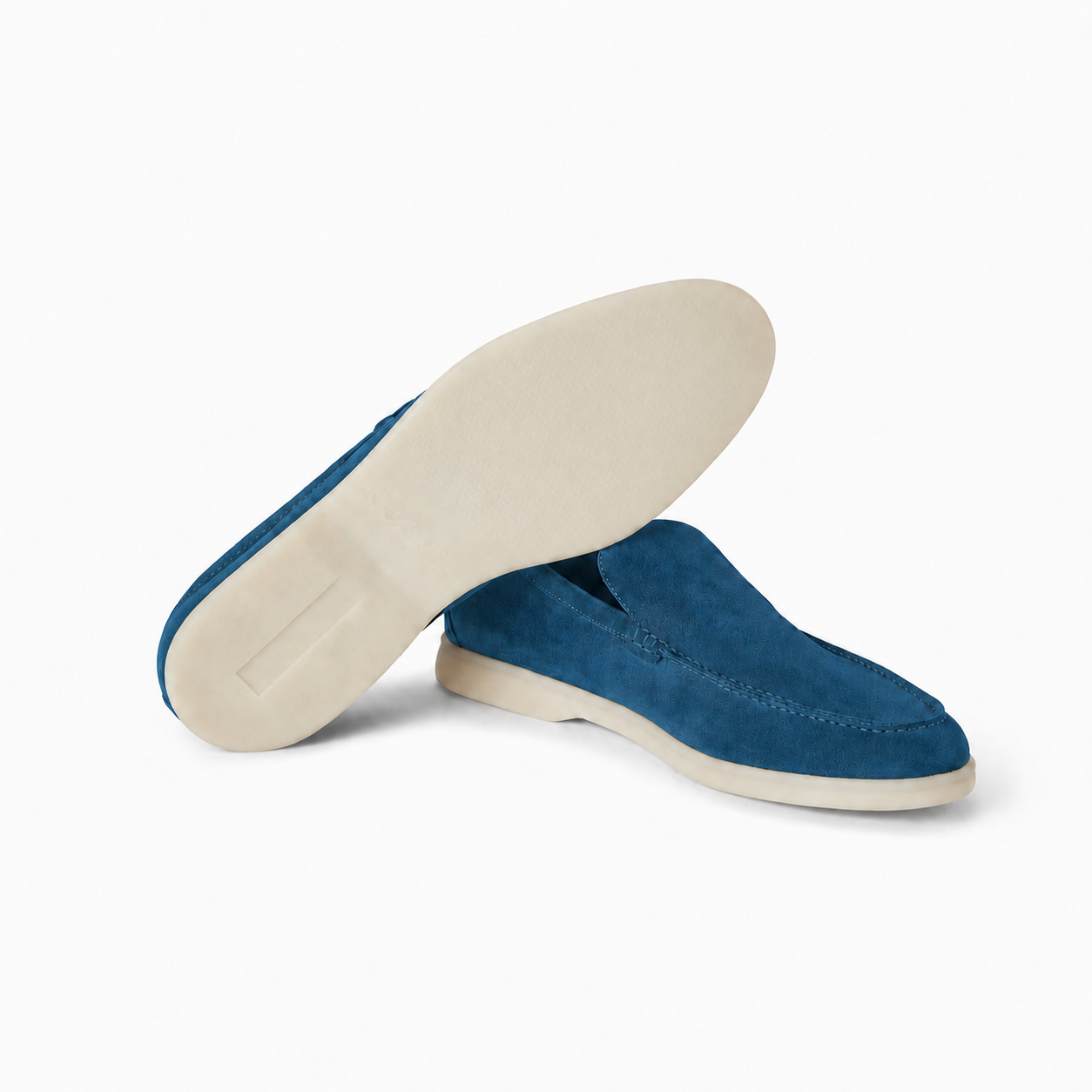 Loro Piana Summer Walk Moccasin - Petrol Blue