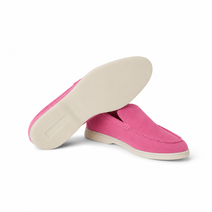 Loro Piana Summer Walk Moccasin - Fuchsia Pink