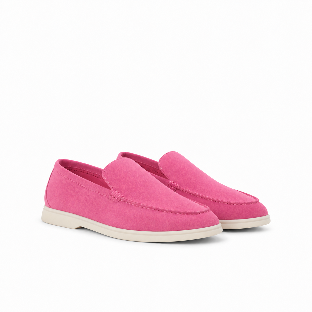 Loro Piana Summer Walk Moccasin - Fuchsia Pink