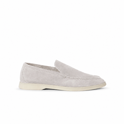 Loro Piana Summer Walk Moccasin - Silver Grey