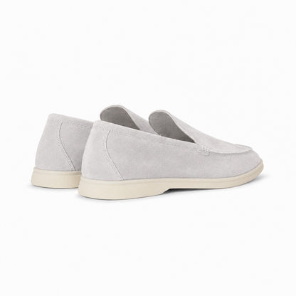 Loro Piana Summer Walk Moccasin - Silver Grey