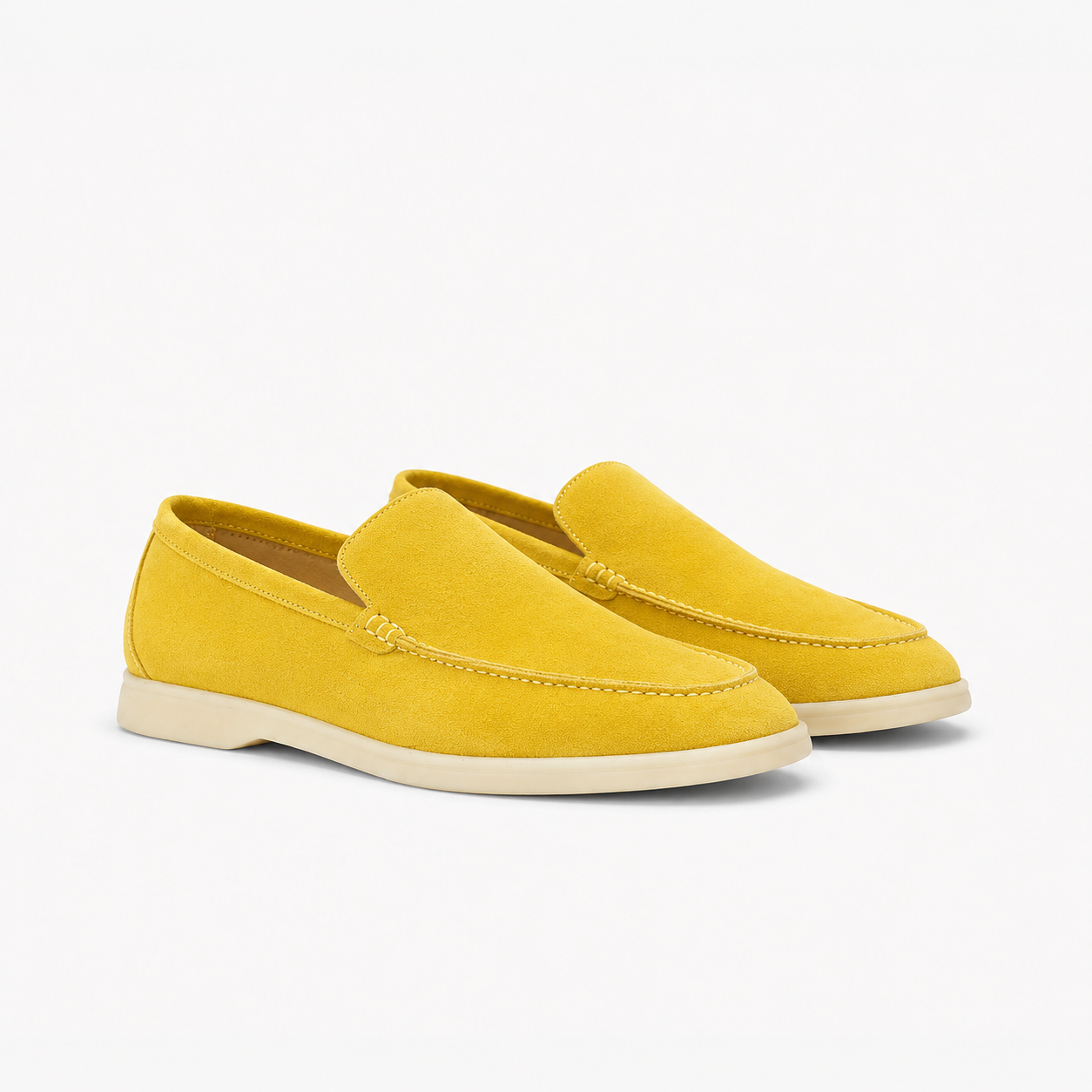 Loro Piana Summer Walk Moccasin - Saffron Yellow