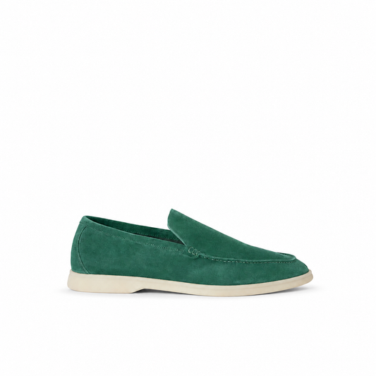 Loro Piana Summer Walk Moccasin - Emerald Green