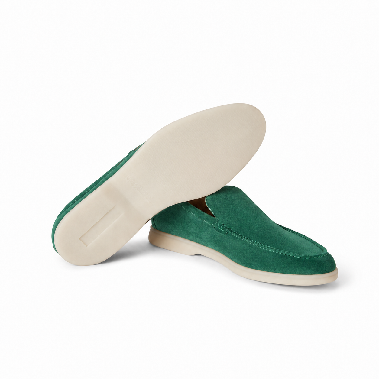 Loro Piana Summer Walk Moccasin - Emerald Green
