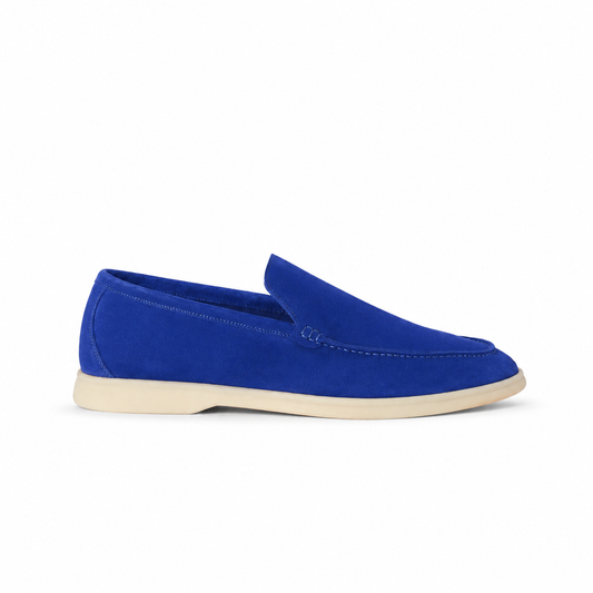 Loro Piana Summer Walk Moccasin - Royal Blue