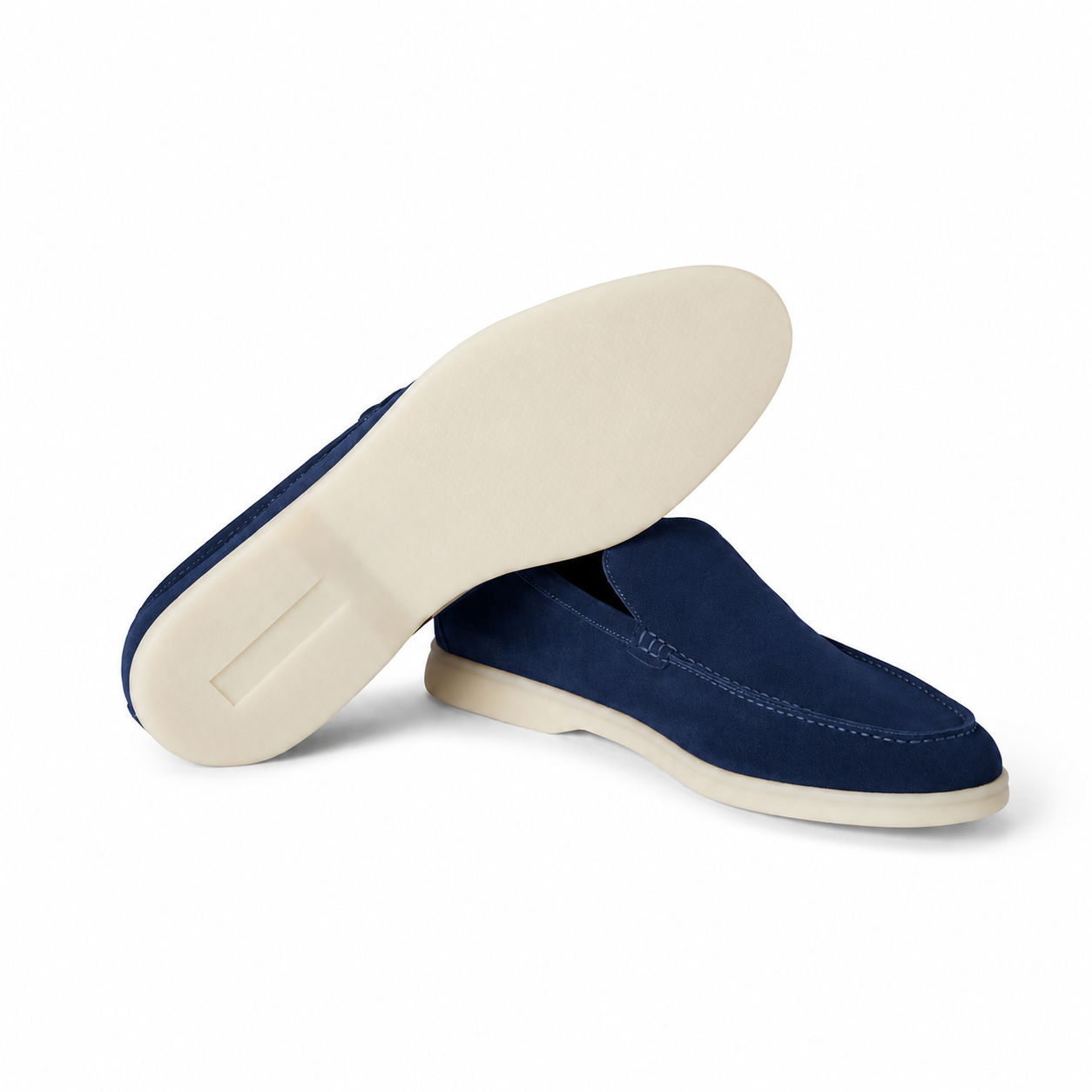 Loro Piana Summer Walk Moccasin - Midnight Blue