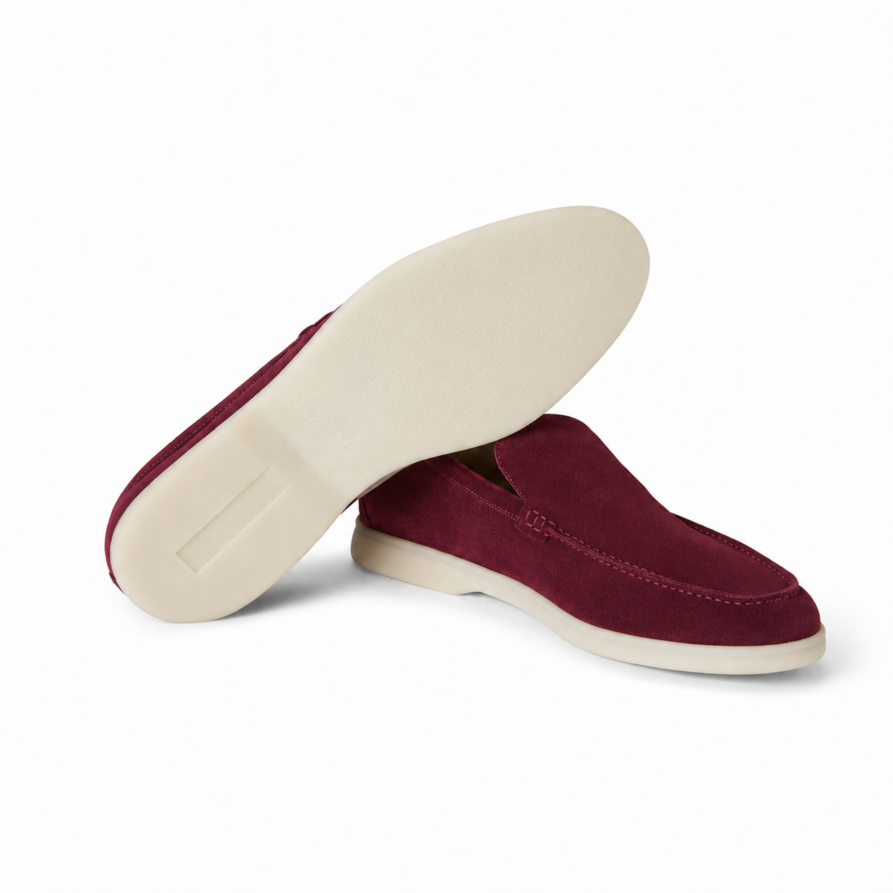 Loro Piana Summer Walk Moccasin - Burgundy Red