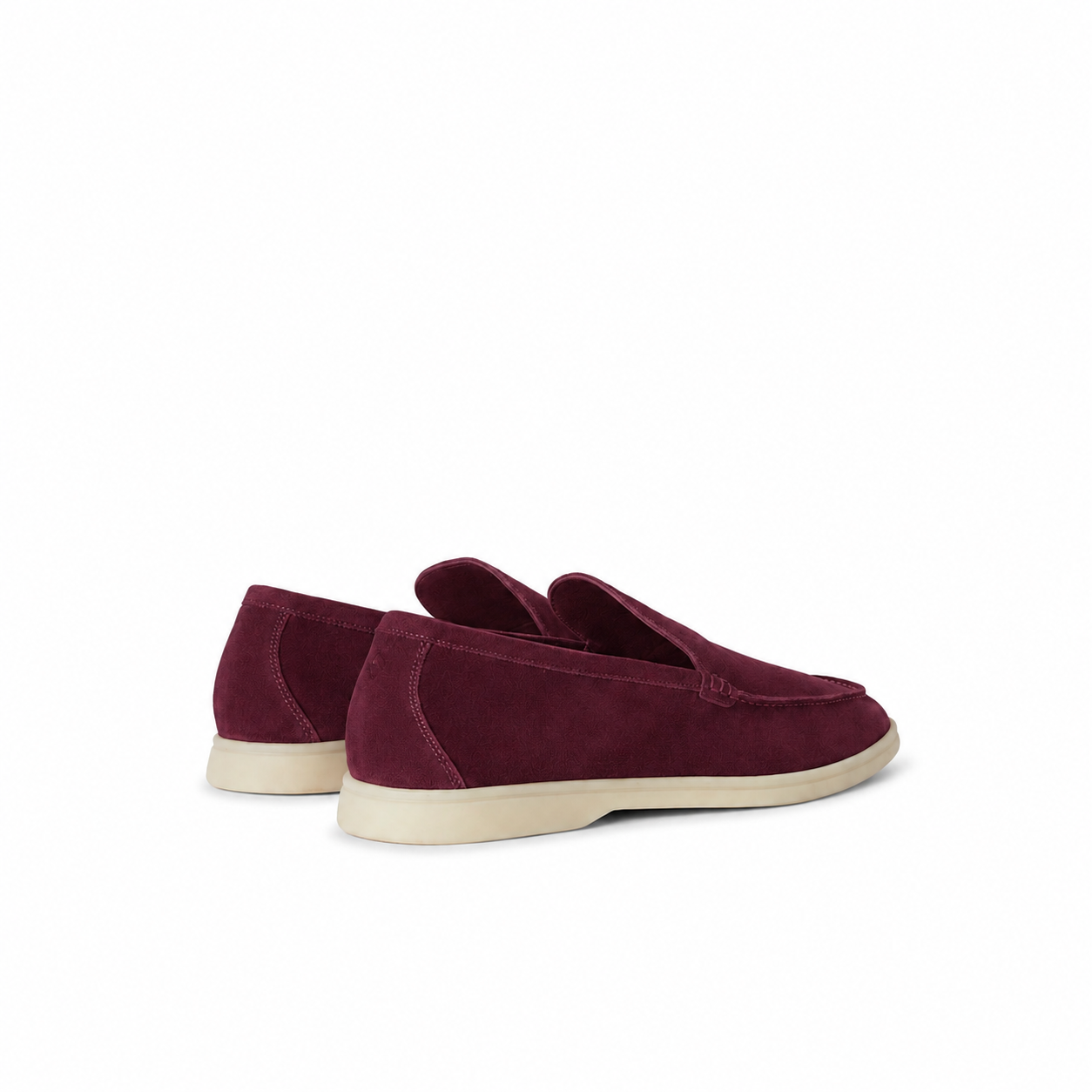 Loro Piana Summer Walk Moccasin - Burgundy Red