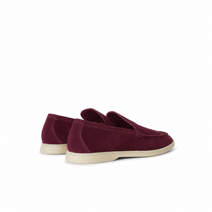 Loro Piana Summer Walk Moccasin - Burgundy Red