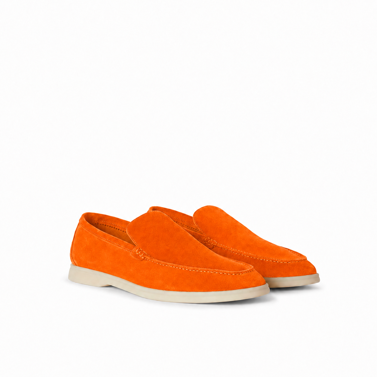 Loro Piana Summer Walk Moccasin - Terracotta Orange