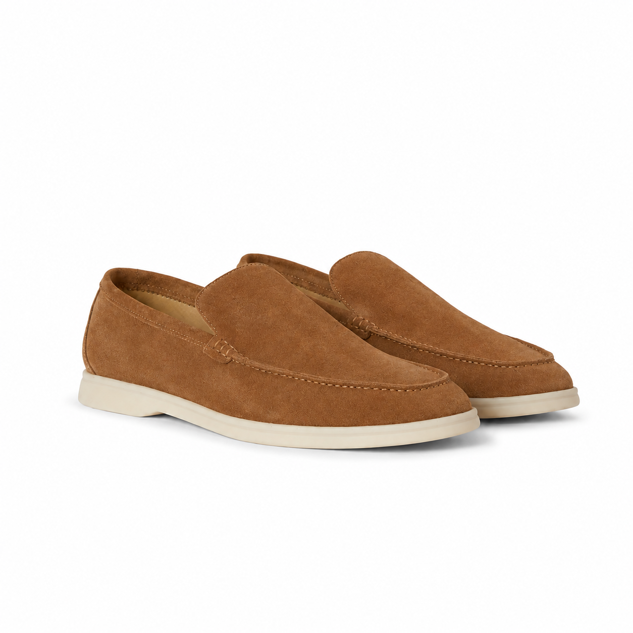 Loro Piana Summer Walk Moccasin - Cognac Brown