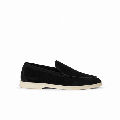 Loro Piana Summer Walk Moccasin - Black