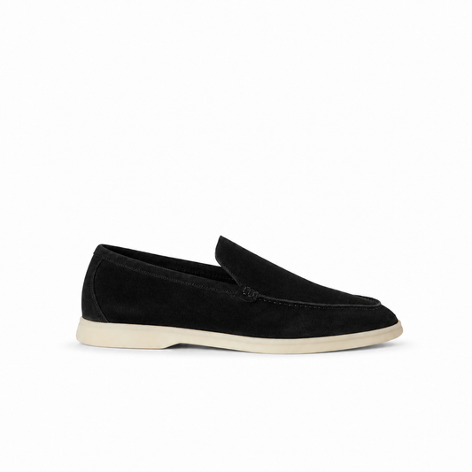 Loro Piana Summer Walk Moccasin - Black