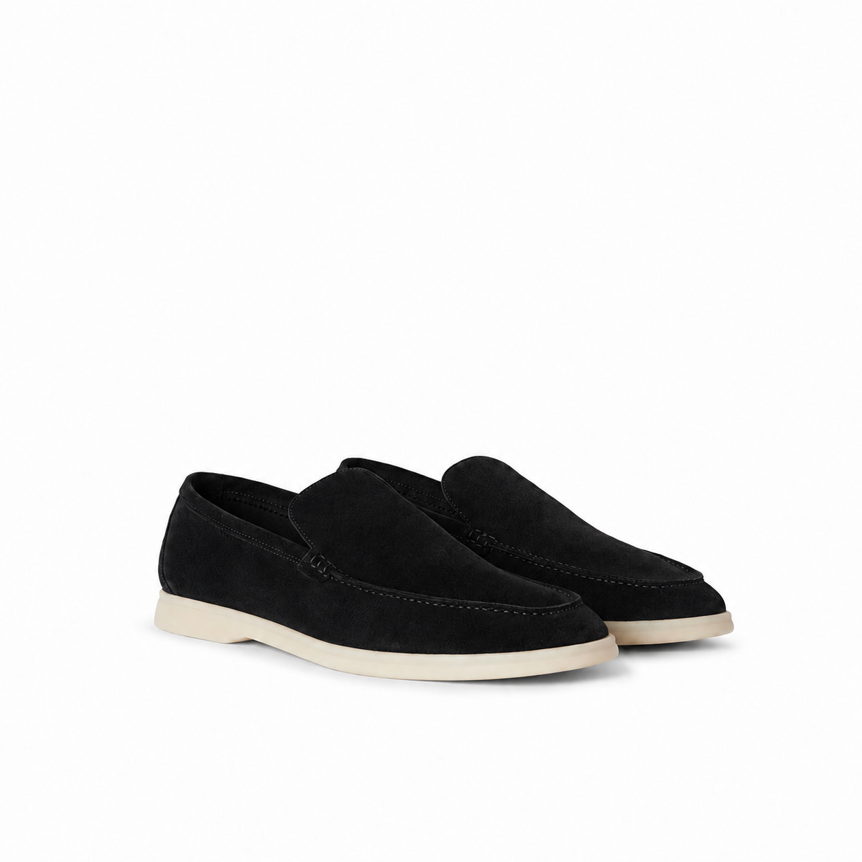 Loro Piana Summer Walk Moccasin - Black