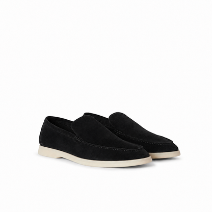 Loro Piana Summer Walk Moccasin - Black