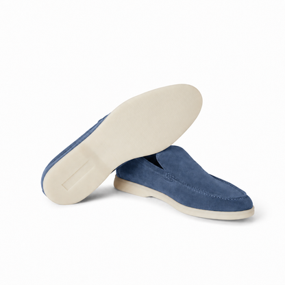 Loro Piana Summer Walk Moccasin - Riviera Blue