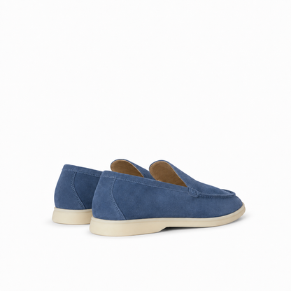 Loro Piana Summer Walk Moccasin - Riviera Blue