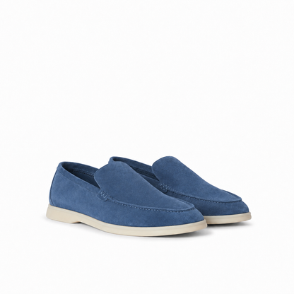 Loro Piana Summer Walk Moccasin - Riviera Blue