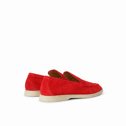 Loro Piana Summer Walk Moccasin - Cherry Red