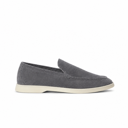 Loro Piana Summer Walk Moccasin - Slate Grey