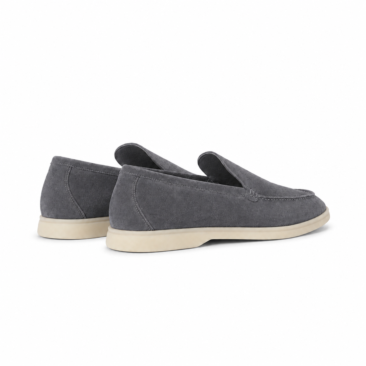 Loro Piana Summer Walk Moccasin - Slate Grey