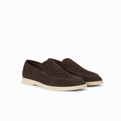 Loro Piana Summer Walk Moccasin - Espresso Brown