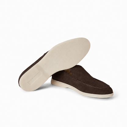 Loro Piana Summer Walk Moccasin - Espresso Brown