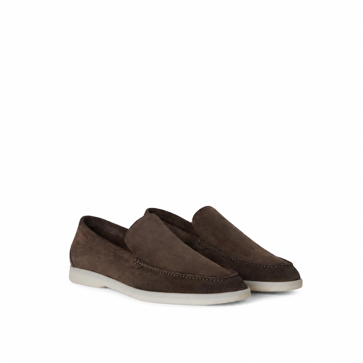 Loro Piana Summer Walk Moccasin - Warm Gray