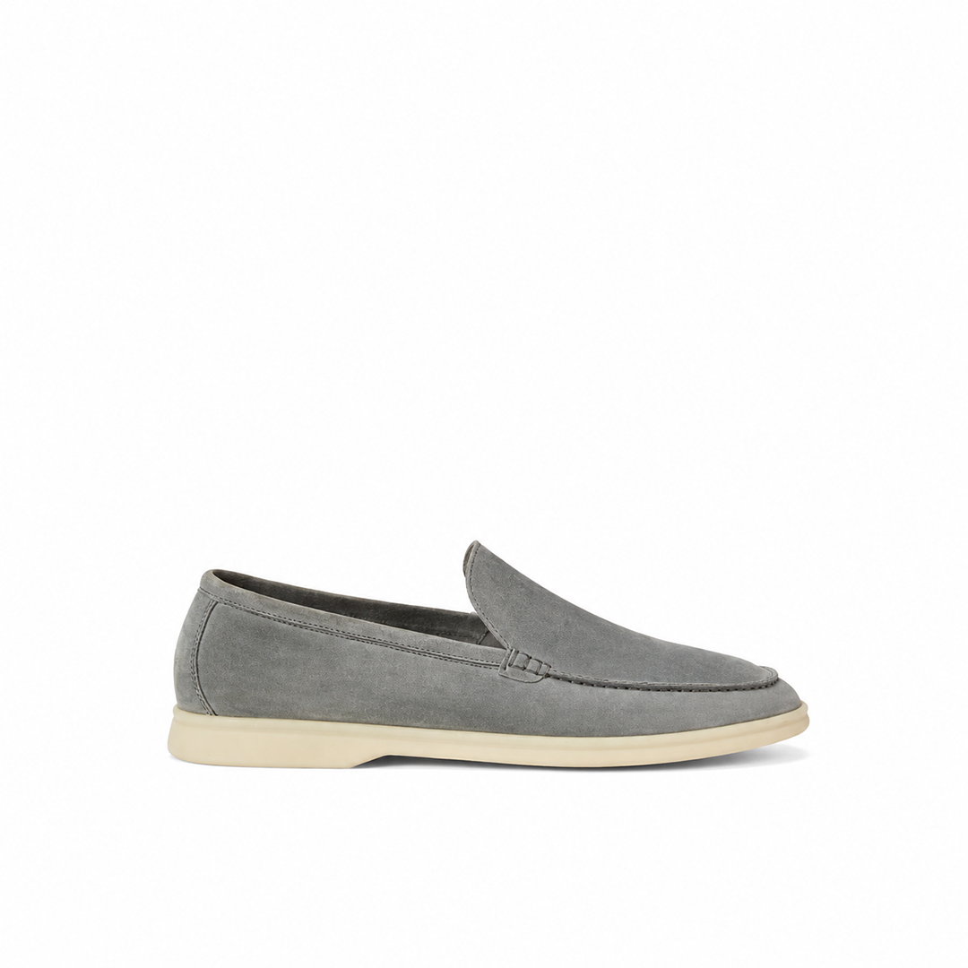 Loro Piana Summer Walk Moccasin - Gull Gray