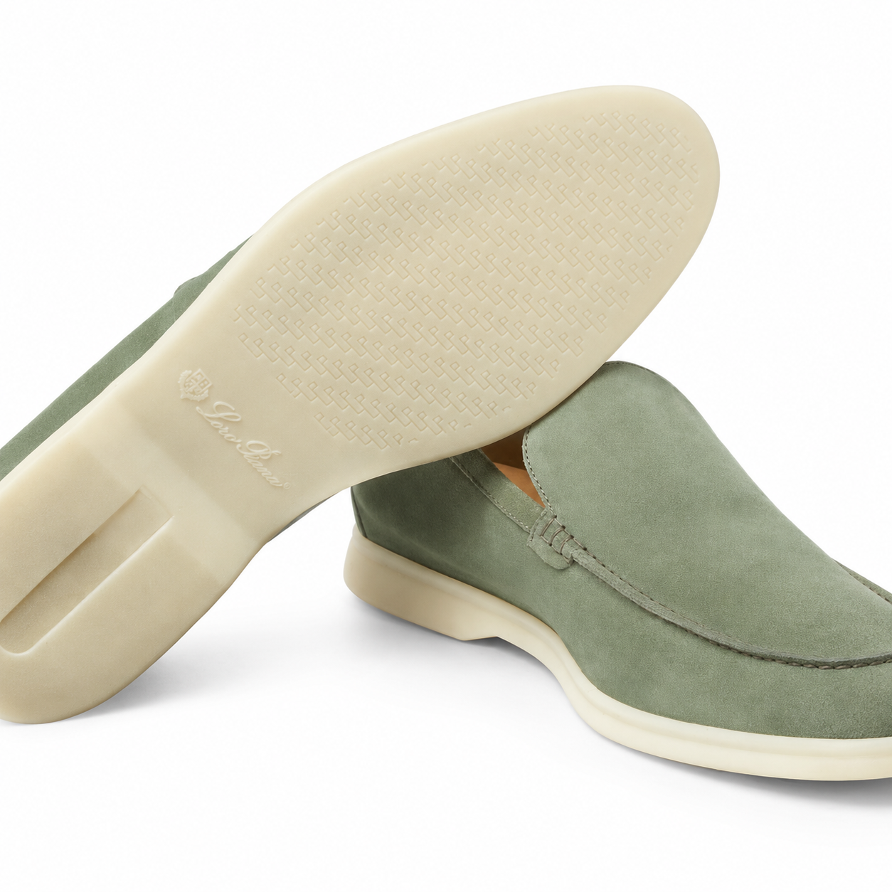 Loro Piana Summer Walk Moccasin - Shamrock