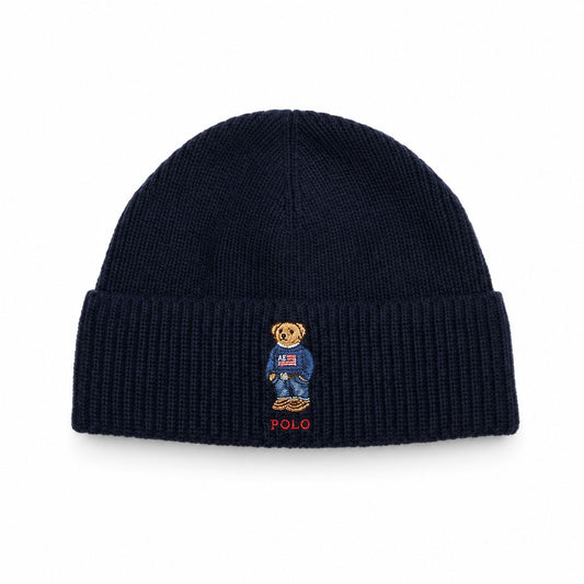Ralph Lauren Polo Bear Ribbed-Knit Beanie