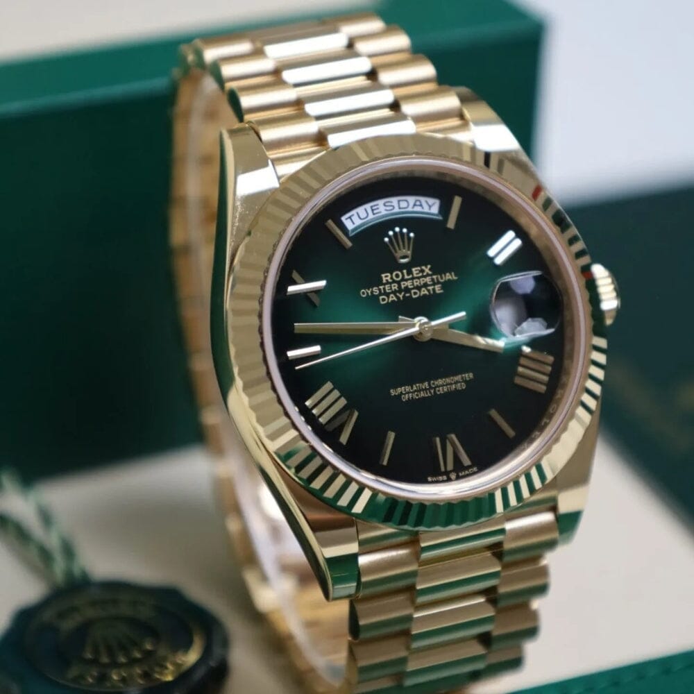 Rolex Day-Date 228238 "Green Ombre" Men's Watch
