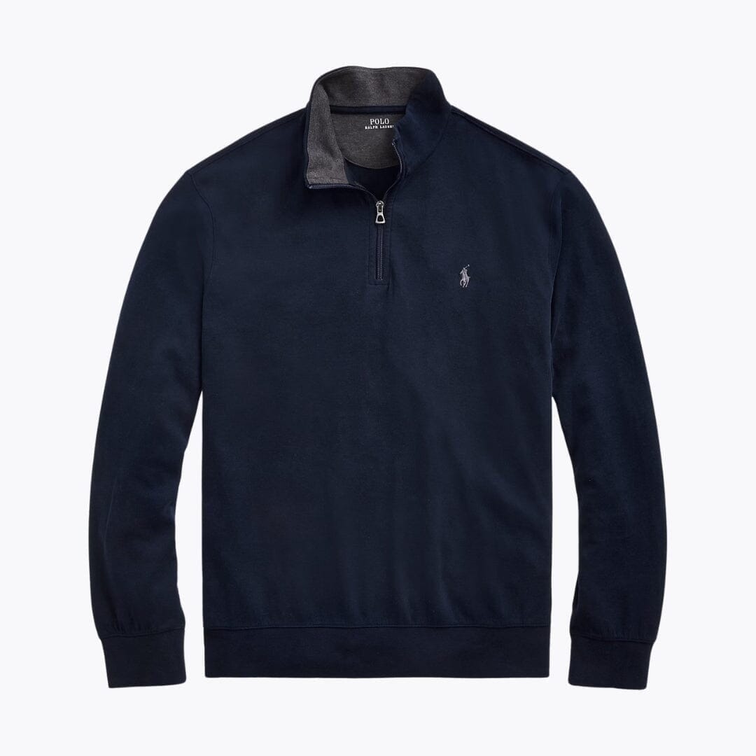Ralph Lauren Luxury Jersey Quarter-Zip Pullover