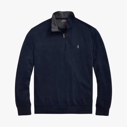 Ralph Lauren Luxury Jersey Quarter-Zip Pullover