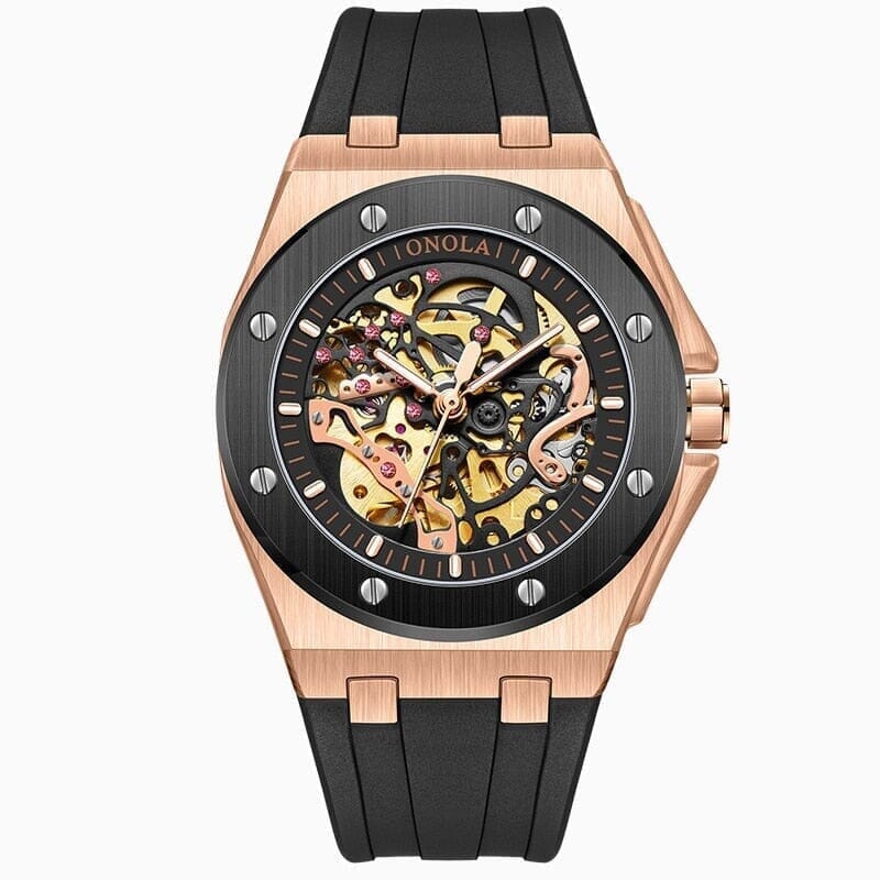 Poedagar Skeleton Oak Watch