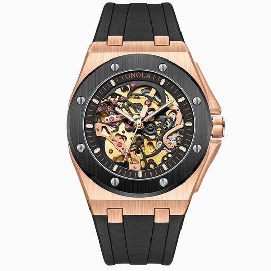 Poedagar Skeleton Oak Watch