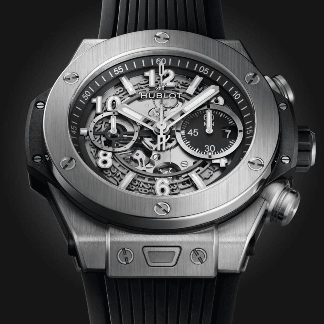Hublot Big Bang Unico Silver Black 44mm Men's Chronograph