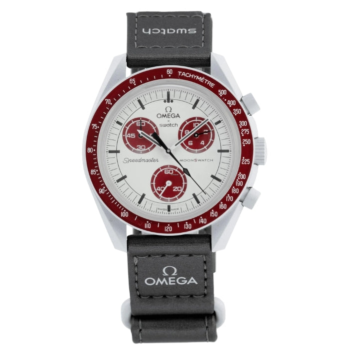 Omega X Swatch Speedmaster Moonswatch "mission to Mars" Chronograph