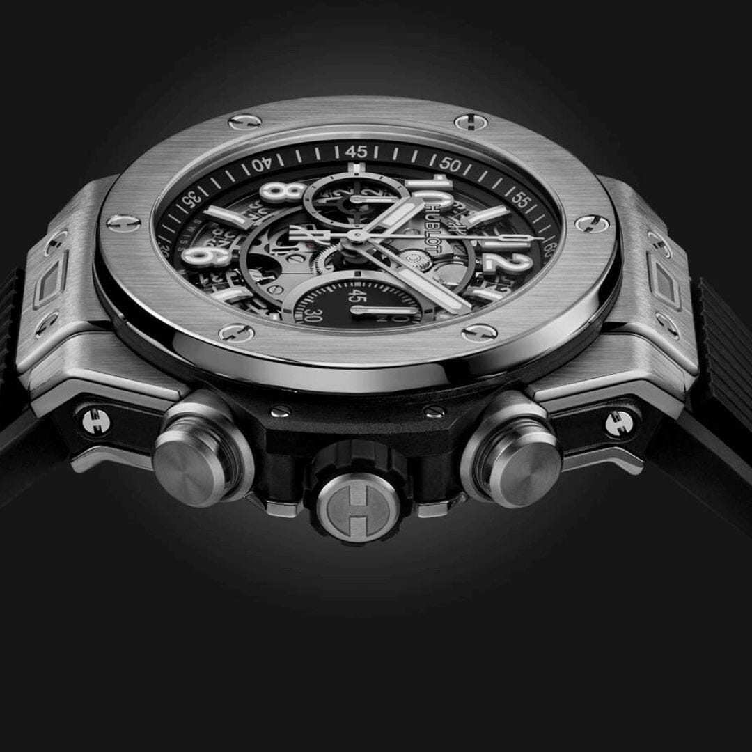 Hublot Big Bang Unico Silver Black 44mm Men's Chronograph