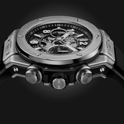 Hublot Big Bang Unico Silver Black 44mm Men's Chronograph